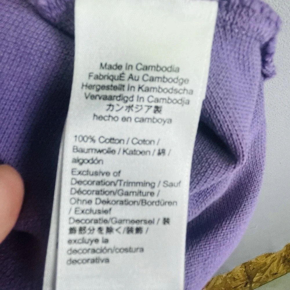 J Crew Oarsman Mens Classic Pique Polo Shirt Purple Large Tall BZ310